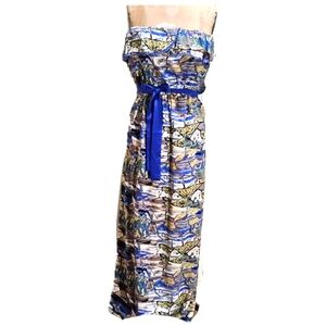 Jade maxi floral strapless dress.  Yuck.  NWT